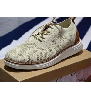 🆕VILOCY Men's Beige Casual Dress Oxfords Business Mesh Breathable Sneakers